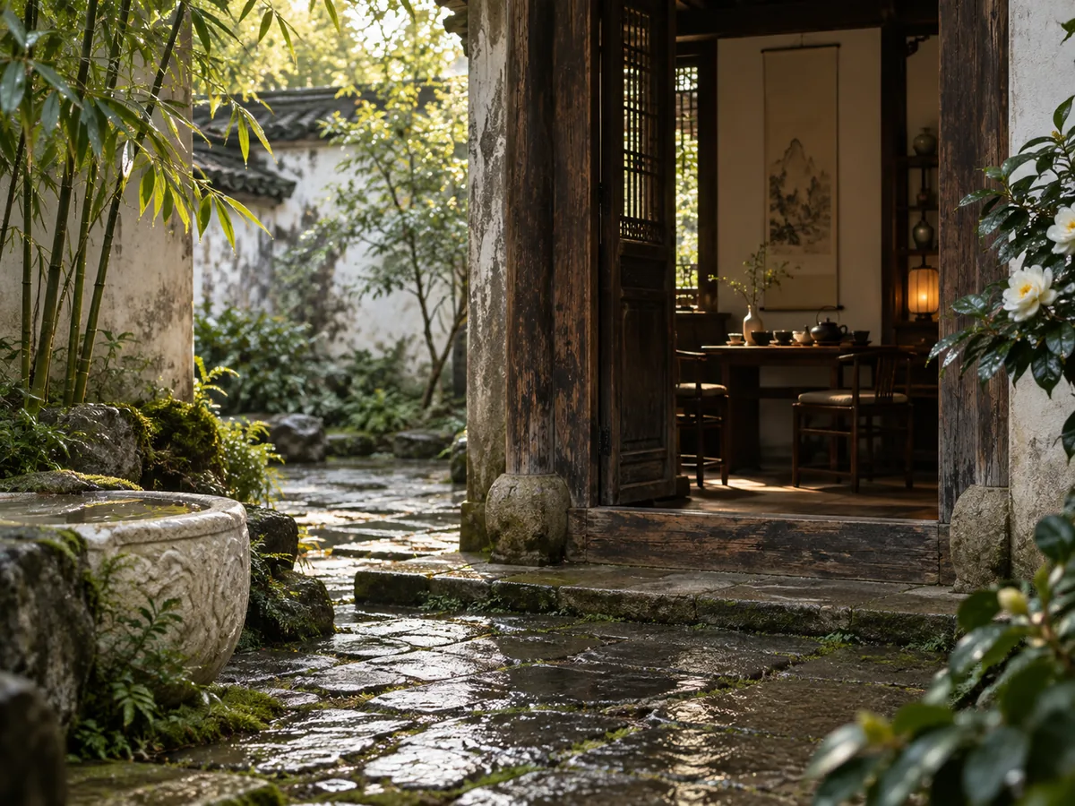 茶书空间庭院